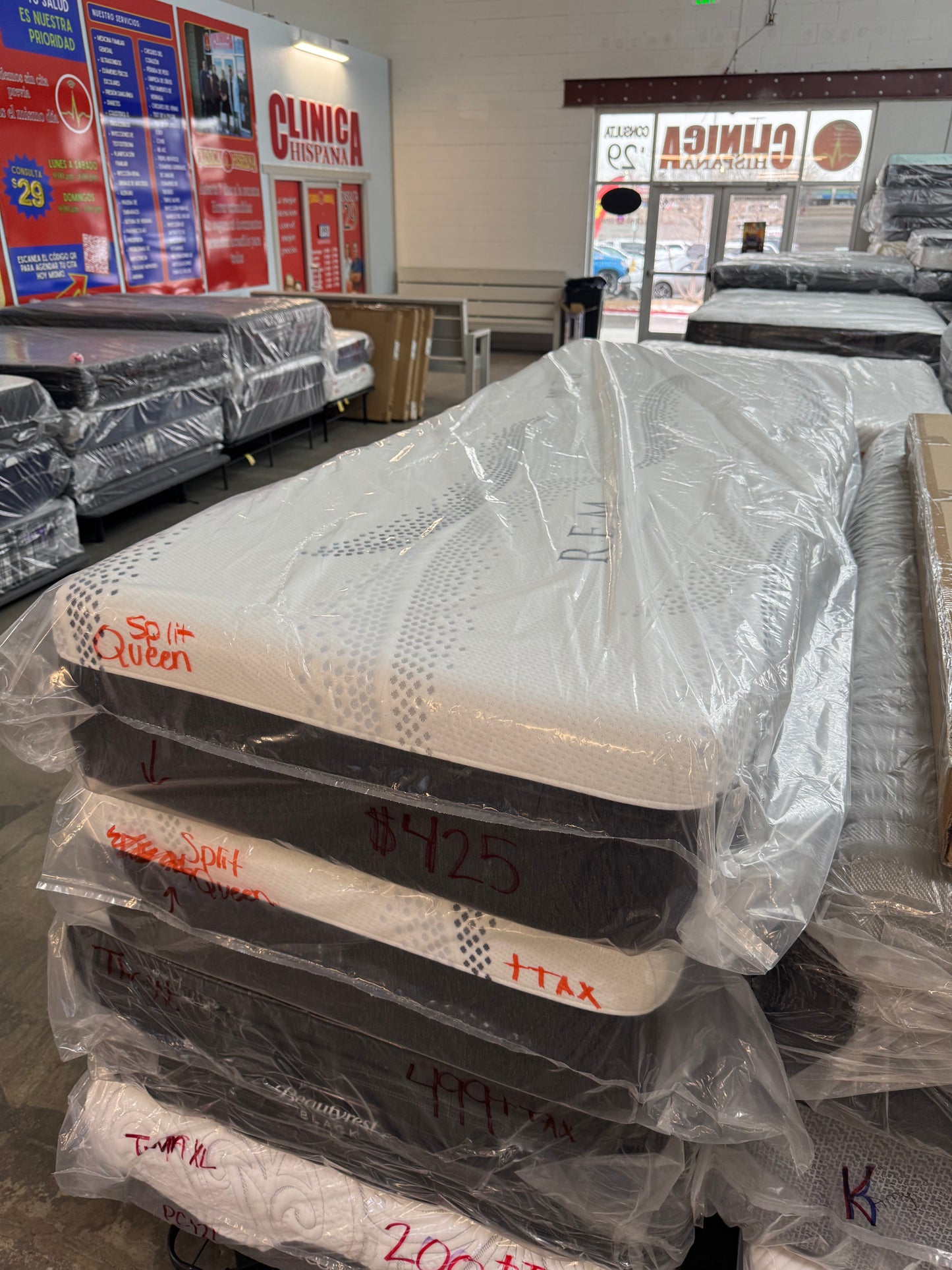 SPLIT QUEEN 2 PIECES FOAM BED